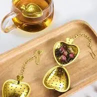 Kitchen | Tea Infuser Gold Heart