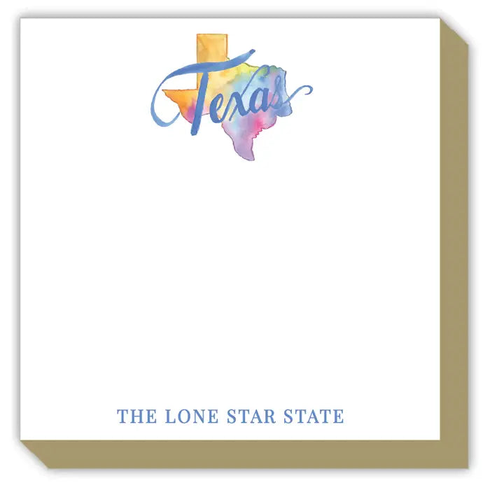 Texas Hand Painted Icons Notepad