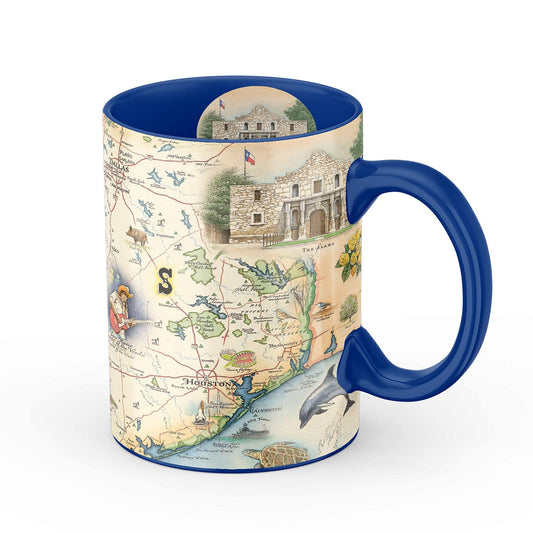 Texas State Map Mug