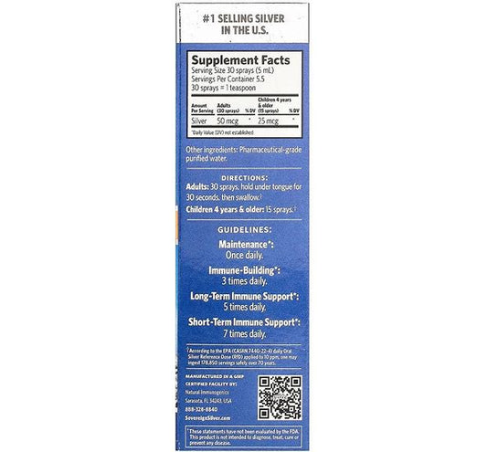 Sovereign Silver Bio-Active Silver Hydrosol Fine Mist Spray