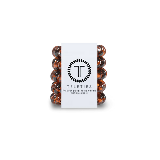 Teleties Tiny Hair Ties • Tortoise