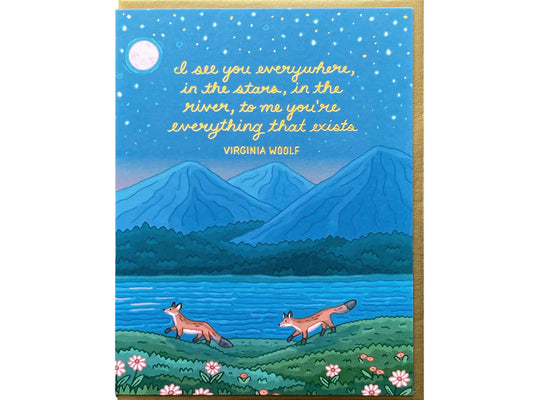 Virginia Woolf Quote Greeting Card
