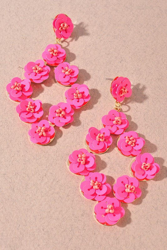 Earrings | Floral Drop Earrings