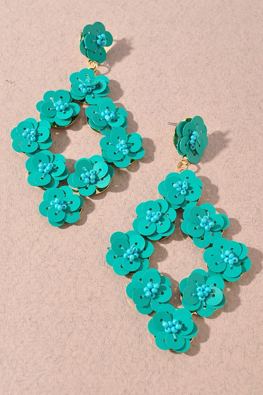Earrings | Floral Drop Earrings