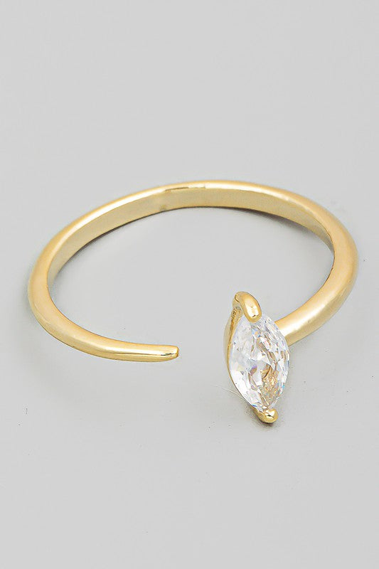 Rings | Delicate Rhinestone Open Ring