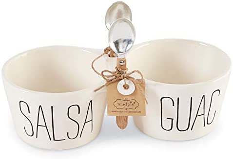 Mudpie Salsa And Guac Double Dip Set