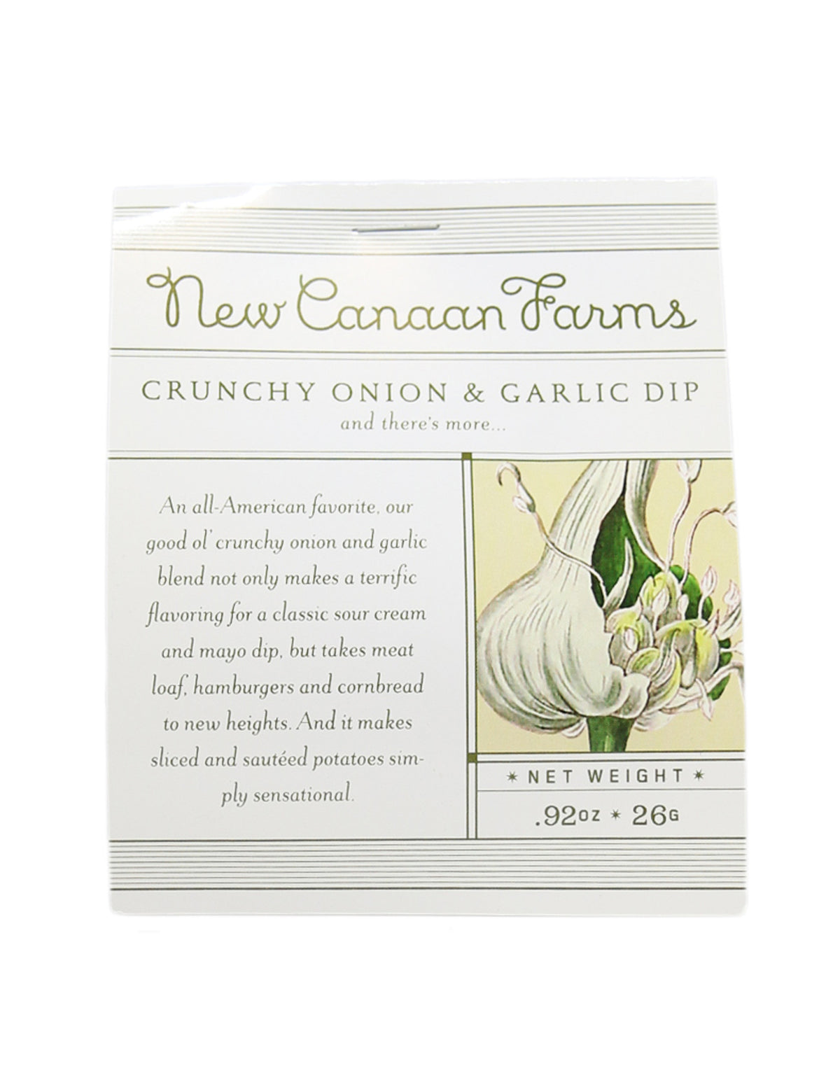 New Canaan Farms Crunchy Onion &amp; Garlic Dip