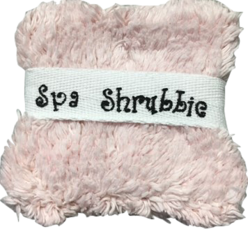 Shaggie Spa Scrubbie - Barely Pink