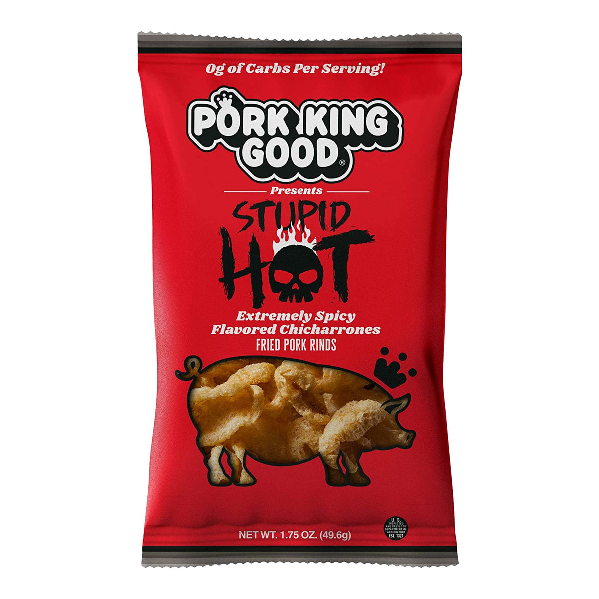Snacks | Pork King Good Pork Rinds 1.75 oz Bag