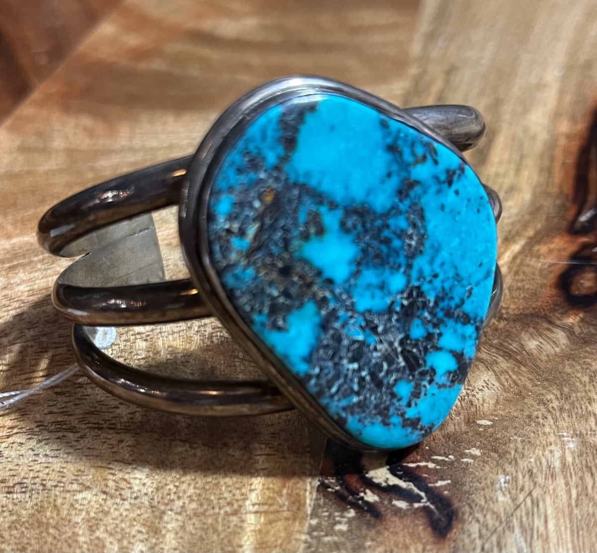 Turquoise | Authentic Spiderweb Turquoise Stone Cuff