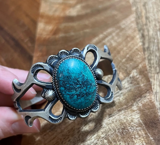 Turquoise | Authentic Turquoise Tibetan Cuff