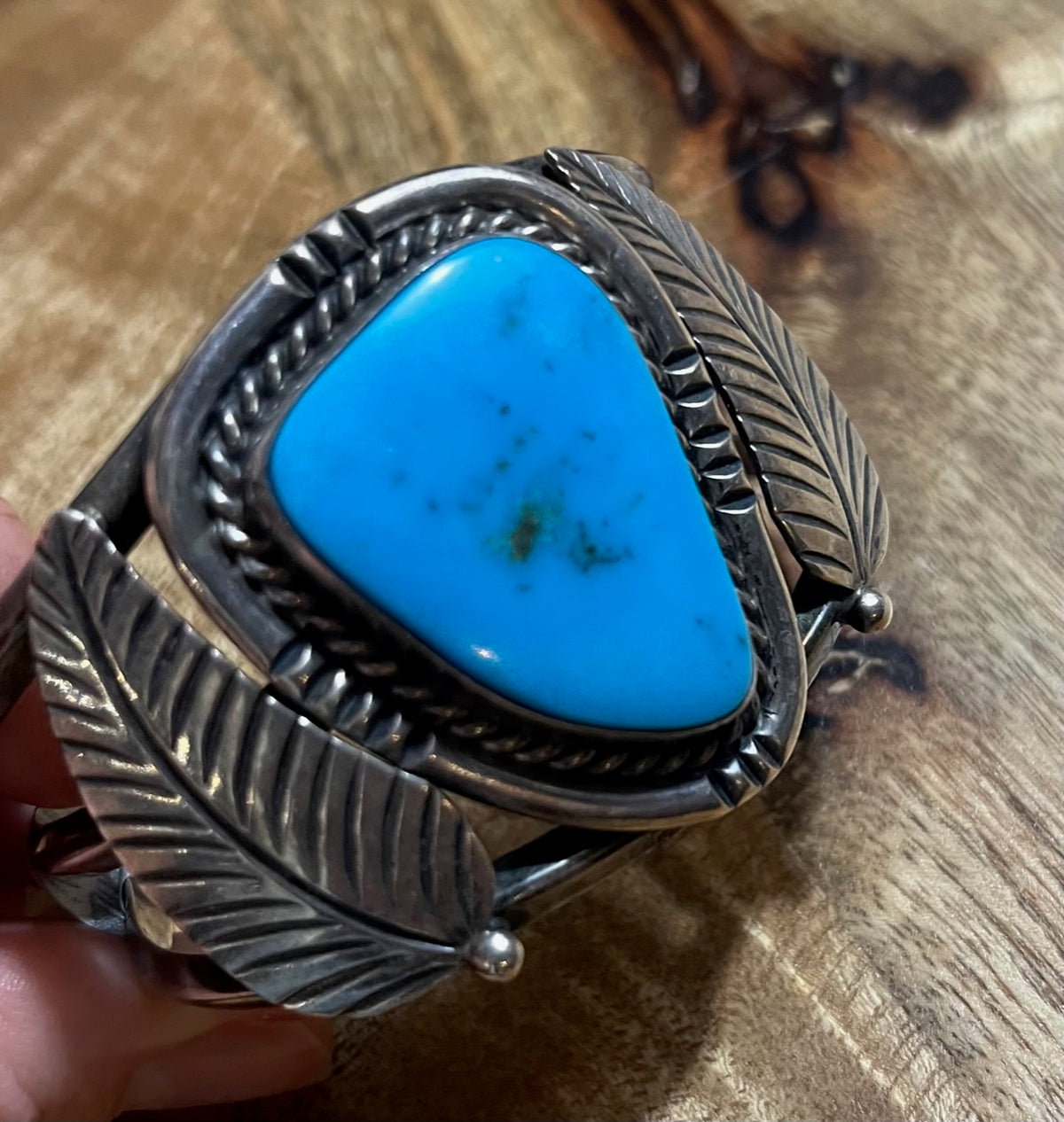 Turquoise | Authentic Navajo Turquoise Feather Cuff
