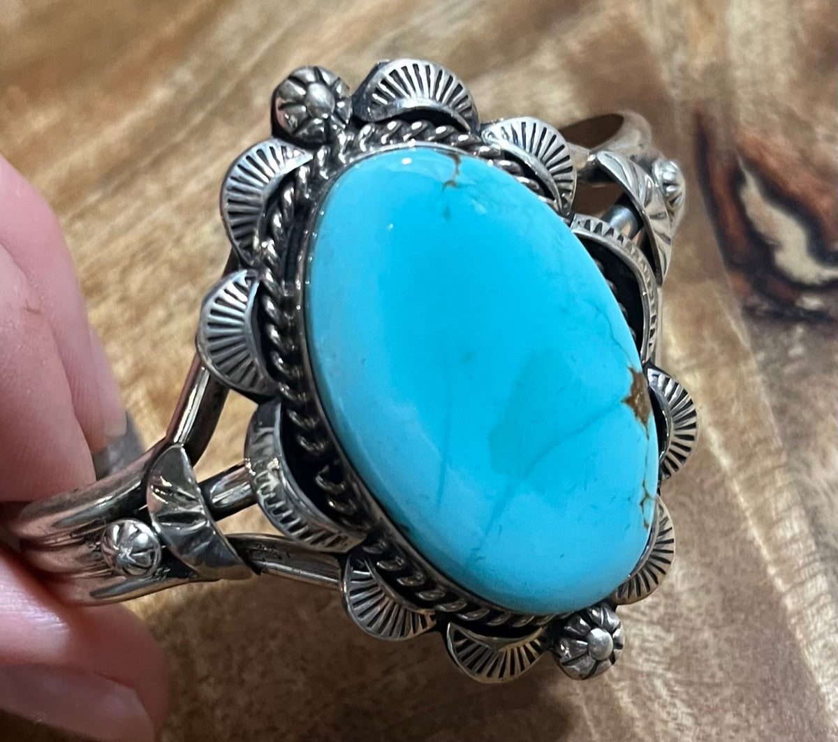 Turquoise | Authentic Turquoise Spider Web Cuff