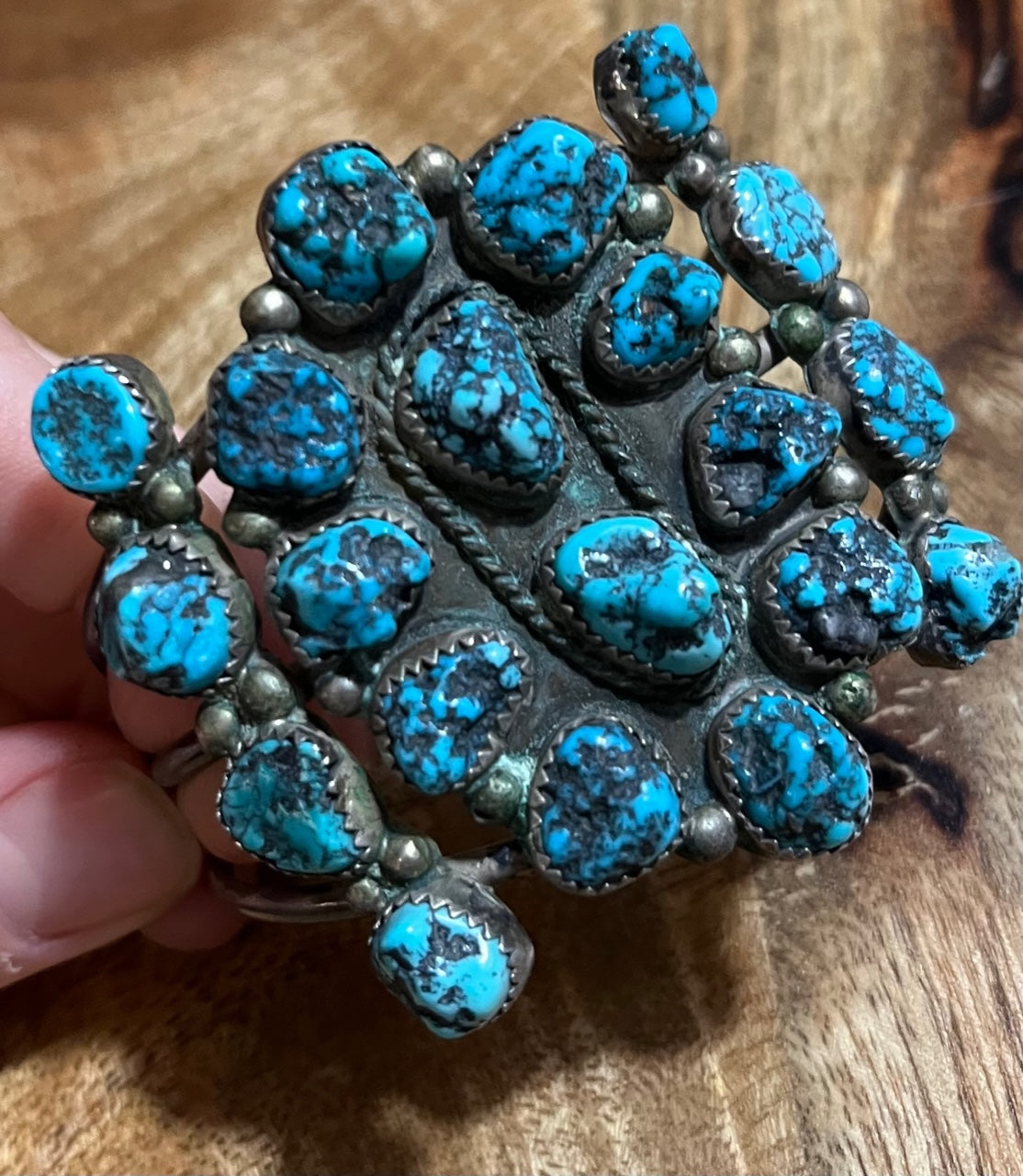 Turquoise | Authentic Turquoise Cluster Cuff