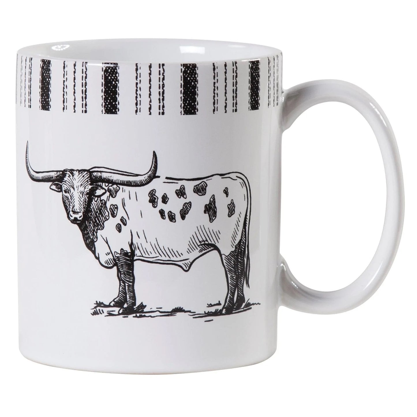 Western Ranch Life Mugs Assorted Set Of 4