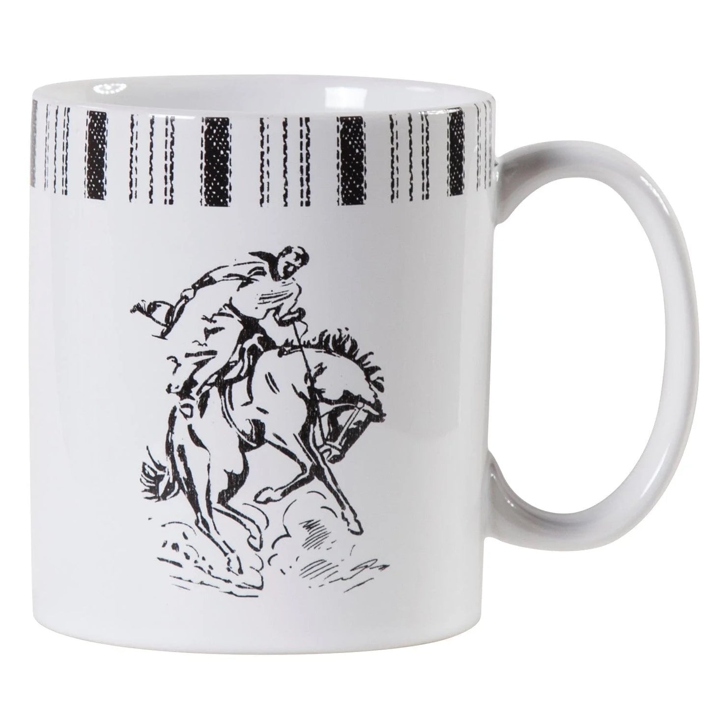 Western Ranch Life Mugs Assorted Set Of 4