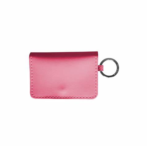 Jon Hart leather ID wallet - Salmon