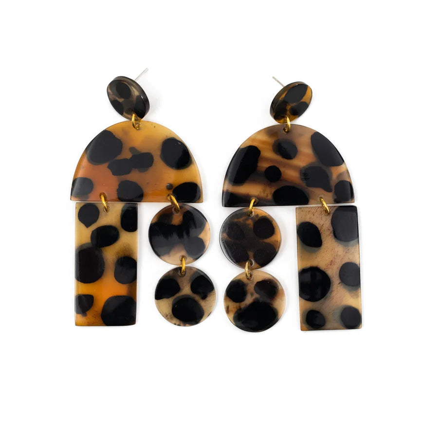 Sunshine Tienda | Safari Mobile Statement Earrings